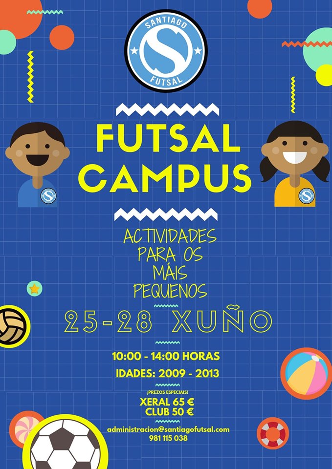 En este momento estás viendo Campus de Verán  Santiago Futsal